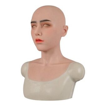 Celoobličejová silikonová maska ROANYER pro crossdressing