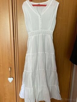 Bílé šaty bavlna vel S