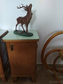 Noční stolečky masiv z opaxitovou deskou