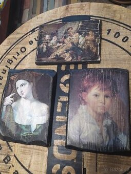 TŘI DŘEVĚNÉ OBRÁZKY