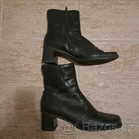 Dámská zimní kožená kotníková obuv vel. 38,5