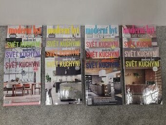 Časopisy "moderní byt SVĚT KUCHYNÍ"