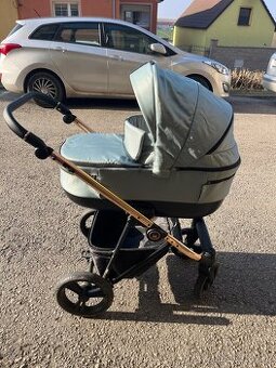 Kočárek Camarelo Belagio Mint 2v1 + autosedačka Cybex