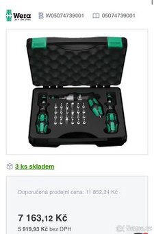 Wera kufřík šroubováky momentove 7440 41 42