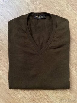 Svetr Loro Piana Cashmere Scollo V-Neck Sweater Men - 1