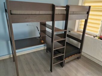 Patrová postel s psacím stolem