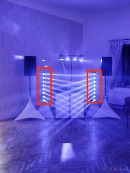 Led otočné bary 8x12w