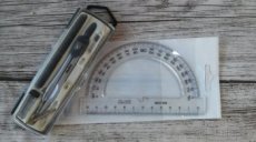 Žákovská/ studijní sada kružítko Maped, úhloměr, aj.