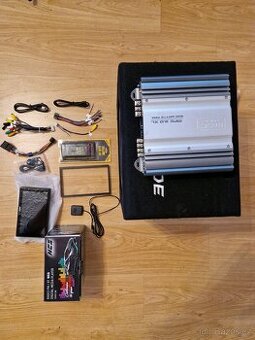 2din radio, Subwoofer,  Zesilovac Kamera
