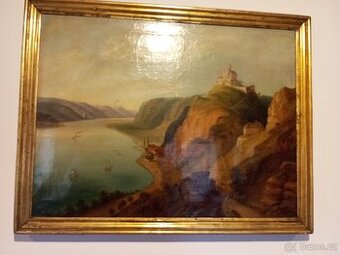 OBRAZ Z ROKU 1853 - MALEBNÁ KRAJINA