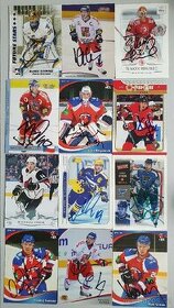 Podepsané hokejové karty