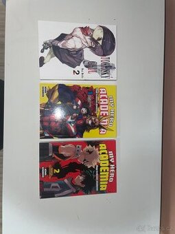 Manga/komiks - My Hero Academia 1,2 (Čj), Tokyo Ghoul 2 (Čj)