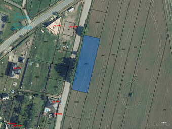 Prodej stavebního pozemku v obci Strachotín, 1749m2