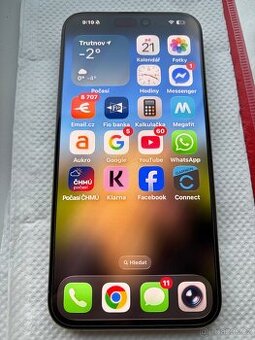 IPhone 15 Pro max 256 gb Zánovní Pouze 28 cyklů