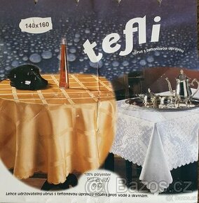 Ubrus bílý NOVÝ s teflonovou úpravou