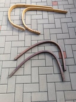 prodám samostatné opěradla na retro křesla pro renovaci