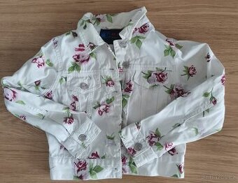 džínová riflová bunda 122 - 128 velikost 6-8 let