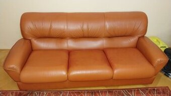 Celokožená sedací souprava