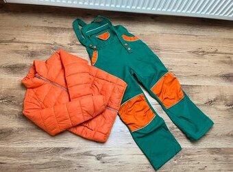 Dětské monterky 140 s bundou