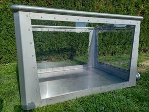 Hasičská káď, nerezová, průhledná