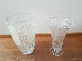 Broušená váza Bohemia crystal 1 kus - ta menší