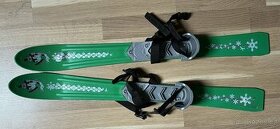 Dětské lyže Plastkon Baby Ski s vázáním, zelené, 90cm
