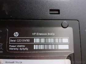 Notebook HP Elitebook 8440p