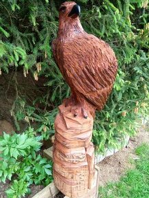 Dřevěná socha - orel