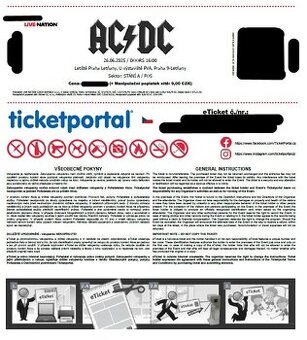 4x lístky do nejlepšího sektoru u pódia na AC/DC 26.6. v Pra