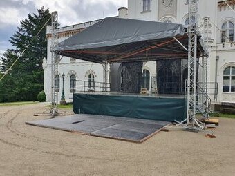Prodám zastřešené PODIUM 8x6m, střecha 8x7m - 1