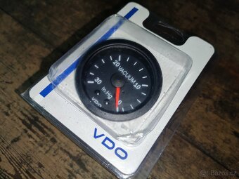 Nový VDO Vacuum meter 52mm - měřič podtlaku v sání - 1