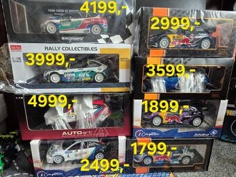 Rally modely 1:18  Ford,  Ceny u foto