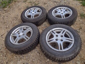 Alu kola R14, 4x98 a nové zimní pneu