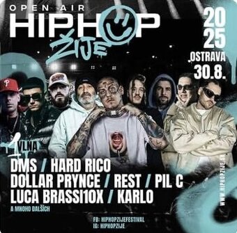 Hip hop žije backstage VIP vstup 2x