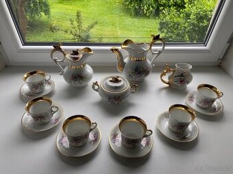 Vintage československá porcelánová souprava