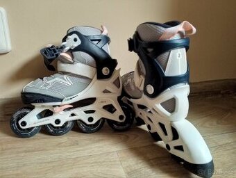 Oxelo dětské kolečkové brusle 32/35, chrániče
