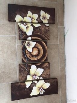 5 dilny obraz orchidej XXL