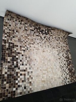 oboustranný koberec z hovězí kožešiny, 3x2 m