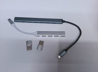2x USB-C Hub - 4xUSB A 7xUSB A + redukce - Nové