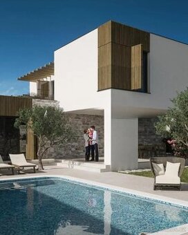 CHORVATSKO: Šibenik – luxusní samostatně stojící dům s bazén