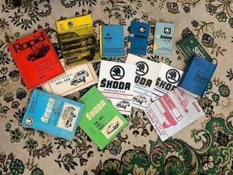 Prodám originální knížky Škoda Rapid, 105, 110, 1000MB