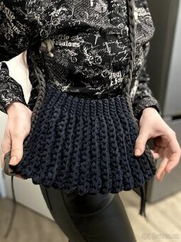 Ručně háčkovaná kabelka z bavlněných šňůr – nová