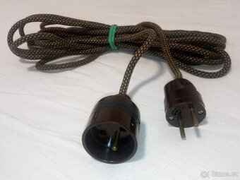 Prodlužovací kabel textilní opletení délka 5 metrů prodám