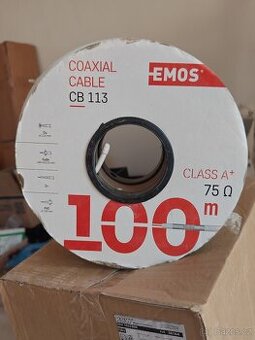Koaxiální kabel EMOS CB113 100m – za PŮLKU ceny