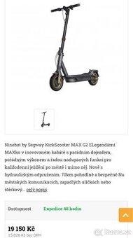 Koloběžka celoodpružená Sageay Max G2