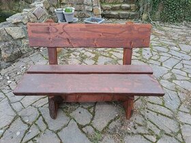 Dřevěná lavička masiv - 1