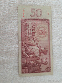 Bankovka 50,- Kč z r. 1964