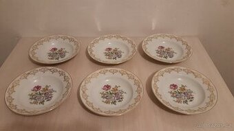 Porcelánové zdobené hluboké talíře