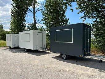 Pojízdná prodejna, gastro přivěs, food truck 3x2, 750kg