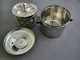 Stainless Steel Idli Cooker Idly Maker with 6 Plates - 1